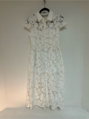 Self-Portrait | Dresses | Brand New Selfportrait Elegant Gold Tiered Midi  Dress Size | Poshmark